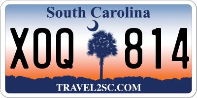 SC license plate XOQ814