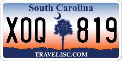 SC license plate XOQ819
