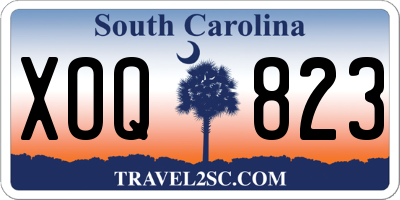SC license plate XOQ823