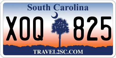 SC license plate XOQ825