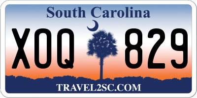 SC license plate XOQ829