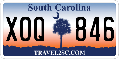 SC license plate XOQ846