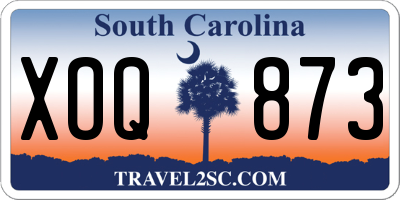 SC license plate XOQ873