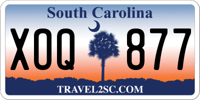 SC license plate XOQ877