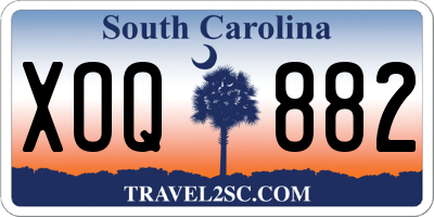 SC license plate XOQ882