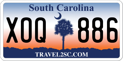 SC license plate XOQ886