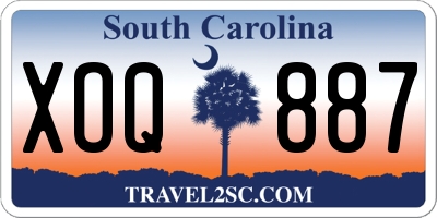 SC license plate XOQ887