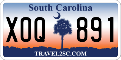 SC license plate XOQ891