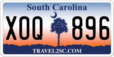 SC license plate XOQ896