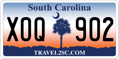 SC license plate XOQ902