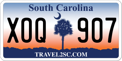 SC license plate XOQ907