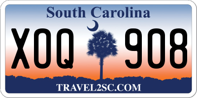 SC license plate XOQ908
