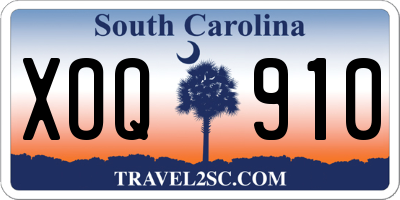 SC license plate XOQ910