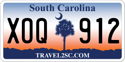 SC license plate XOQ912