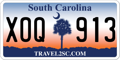 SC license plate XOQ913