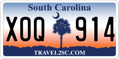 SC license plate XOQ914