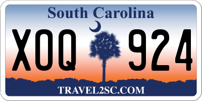 SC license plate XOQ924