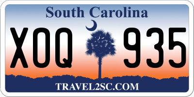 SC license plate XOQ935