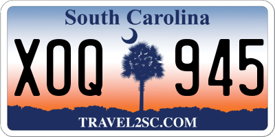 SC license plate XOQ945