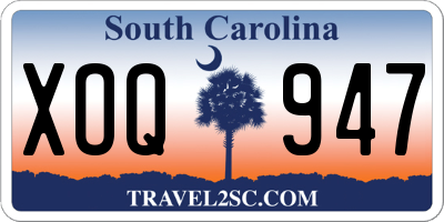 SC license plate XOQ947