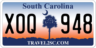SC license plate XOQ948