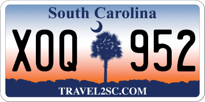 SC license plate XOQ952