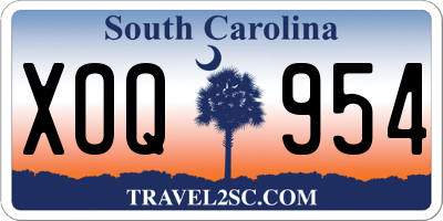 SC license plate XOQ954