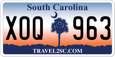 SC license plate XOQ963