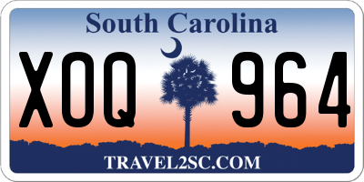 SC license plate XOQ964
