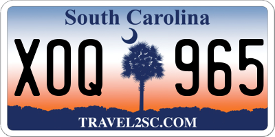 SC license plate XOQ965