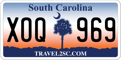 SC license plate XOQ969