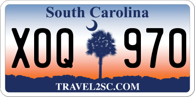 SC license plate XOQ970