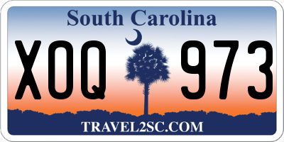 SC license plate XOQ973