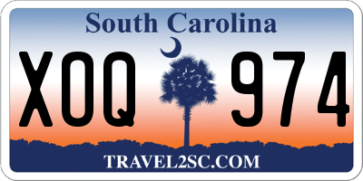 SC license plate XOQ974