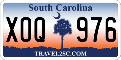 SC license plate XOQ976