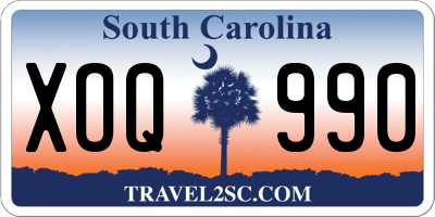 SC license plate XOQ990