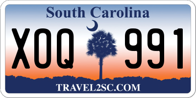 SC license plate XOQ991