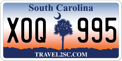 SC license plate XOQ995