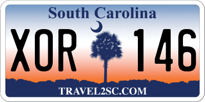 SC license plate XOR146
