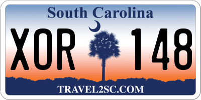 SC license plate XOR148