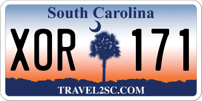 SC license plate XOR171
