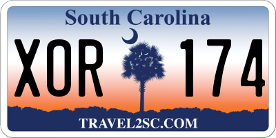 SC license plate XOR174