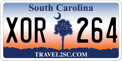 SC license plate XOR264