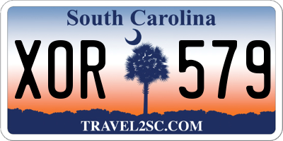 SC license plate XOR579