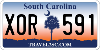 SC license plate XOR591