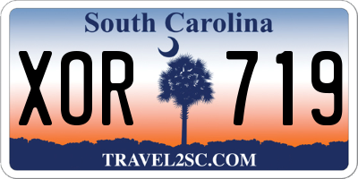 SC license plate XOR719