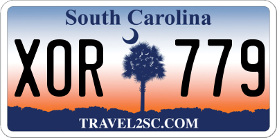 SC license plate XOR779