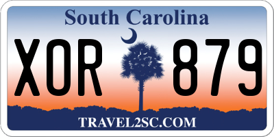 SC license plate XOR879