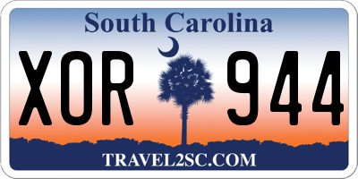 SC license plate XOR944
