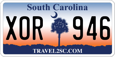 SC license plate XOR946